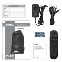 Boxa portabila SVEN PS-730 Black / 100W / Bluetooth / NFC / FM tuner / USB / microSD 10
