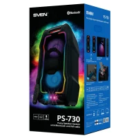 Boxa portabila SVEN PS-730 Black / 100W / Bluetooth / NFC / FM tuner / USB / microSD 11