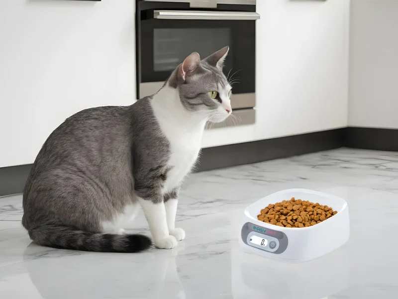 Bol cu cantar incorporat Easy Pet IMPCBA110 / 0.6 L / LCD display / White 4