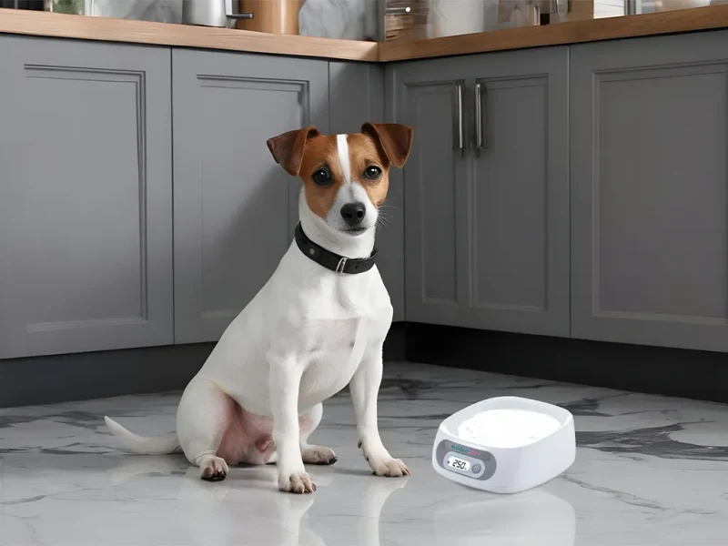 Bol cu cantar incorporat Easy Pet IMPCBA110 / 0.6 L / LCD display / White 5