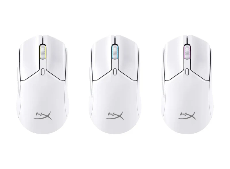 Mouse Gaming Wireless HYPERX Pulsefire Haste 2 Mini, White [7D389AA] 7