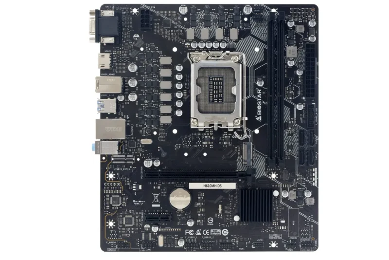 Placa de baza BIOSTAR H610MH D5 / Socket 1700 / Intel H610 / DDR5 / mATX 2