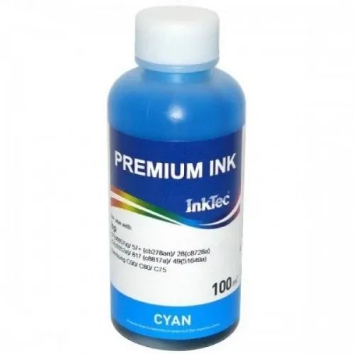 Compatible ink InkTec HP 100 ml Cyan Pigment H8940-100MC for HP Officejet Pro 8000-series.
