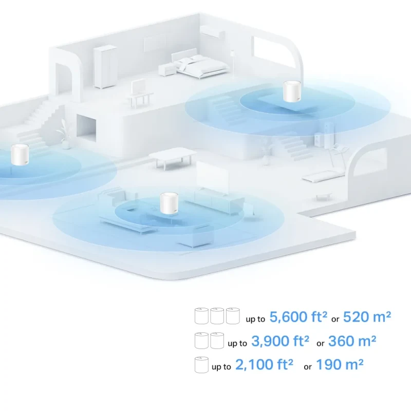 Mesh Wi-Fi 6 System TP-LINK Deco X10 (1-pack)/ AX1500 Dual Band /  2 LAN/WAN Gigabit Port 4