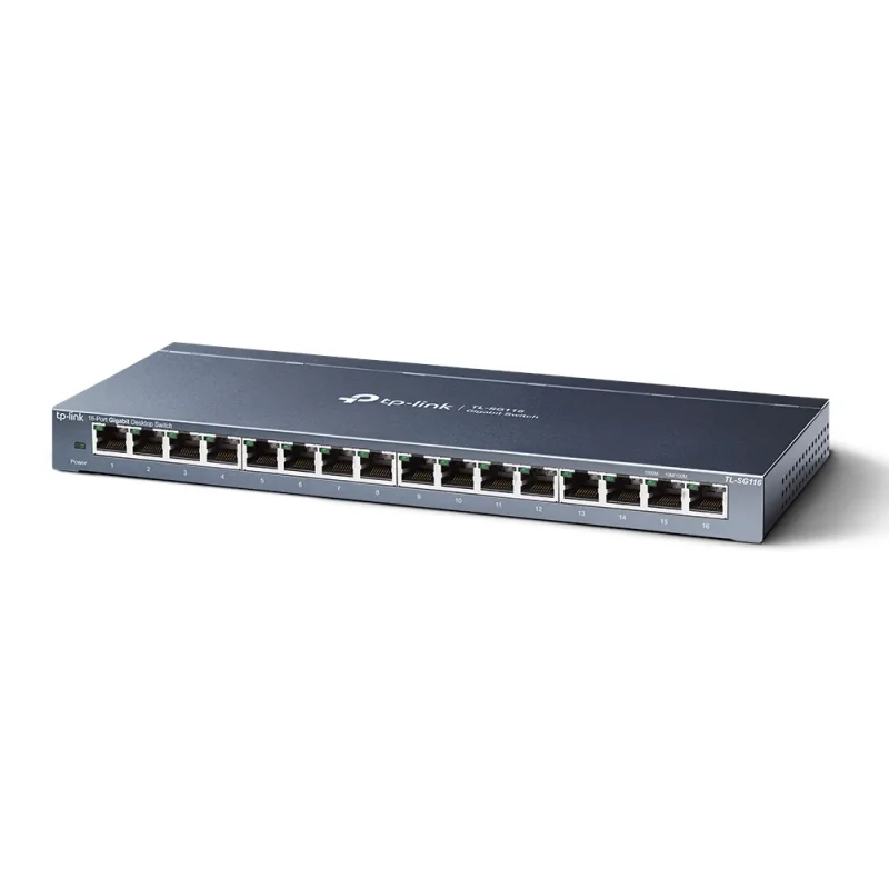 Switch TP-LINK TL-SG116 / 16 port / Gigabit / RJ45 / steel case 2