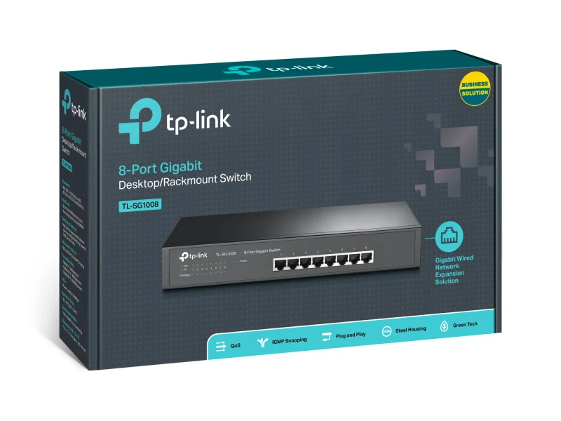 Switch TP-LINK TL-SG1008 / 8 port / Gigabit 2