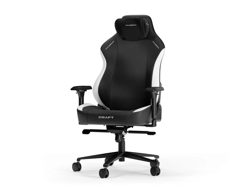 Fotoliu Gaming DXRacer CRAFT-23-L / 150kg / 145-185cm / Black/White 2