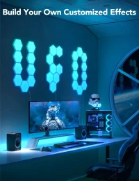 Panouri LED hexagonale GOVEE Glide Hexa Light Panels / 10 Pack / Wi-Fi + BT / Multicolor 3
