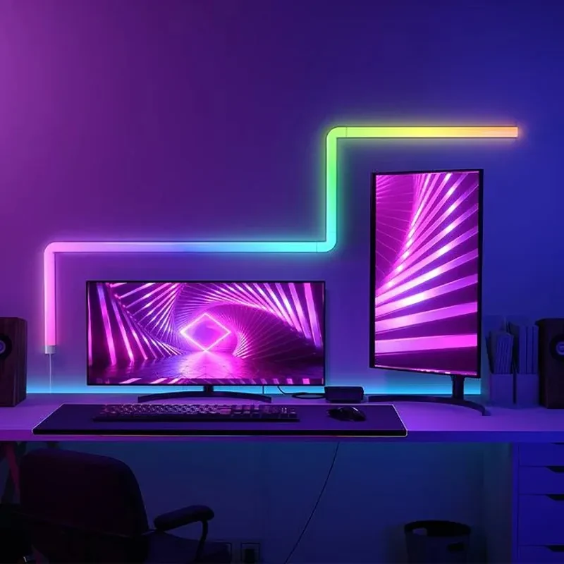 Lampa de perete (6+1) GOVEE Glide RGBIC / Wi-Fi + BT / Multicolor 6