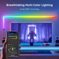 Lampa de perete (6+1) GOVEE Glide RGBIC / Wi-Fi + BT / Multicolor 8