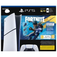 System Video Game Console SONY PlayStation 5 Slim Digital Edition+Fortnite Flowering Chaos, White 4