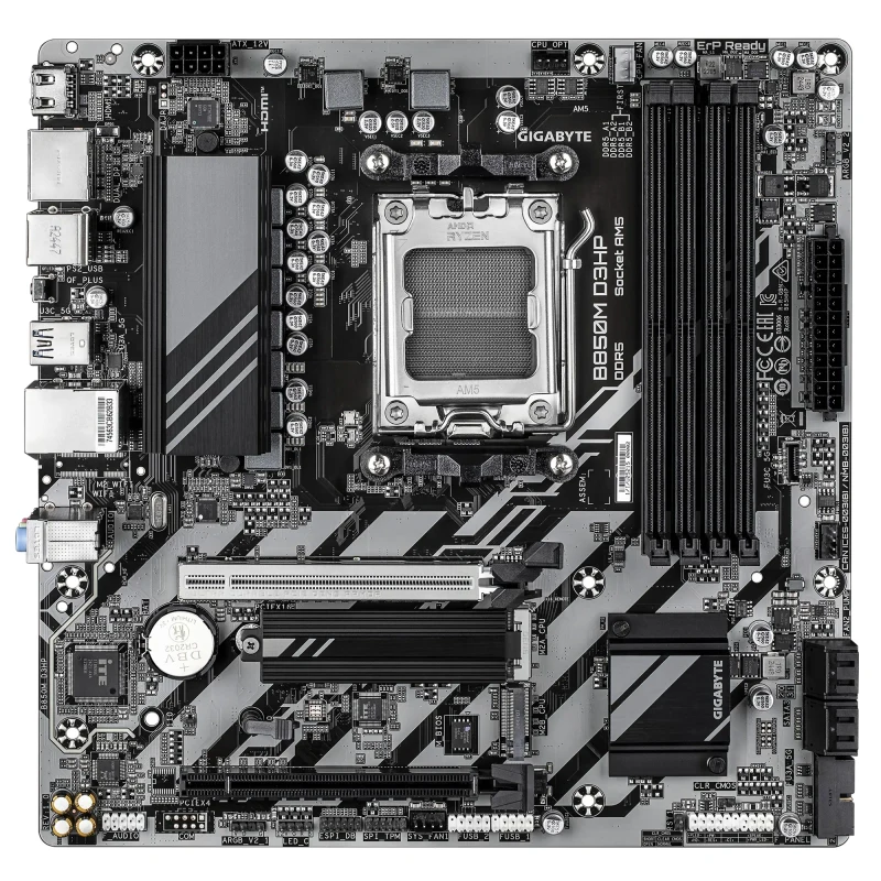 Placa de baza GIGABYTE B850M D3HP/ AM5 / B850 / DDR5 / mATX 2