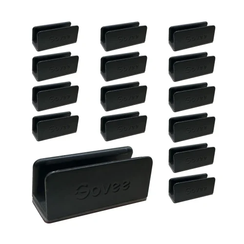 Fixatoare pentru Banda de iluminare GOVEE Neon Rope Light 2 Bracket, 20 pcs in one pack, Black, Plastic