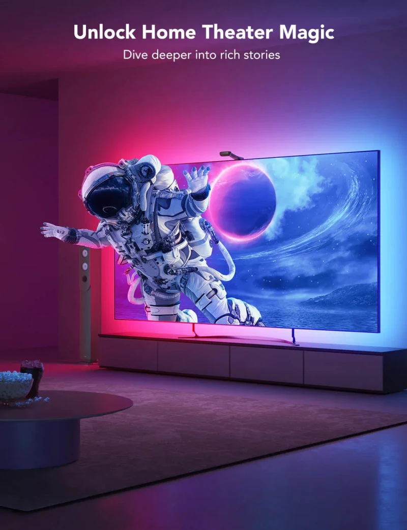 Banda LED pentru TV Govee Envisual TV Backlight T2 with Dual Cameras (75”-85”) 6