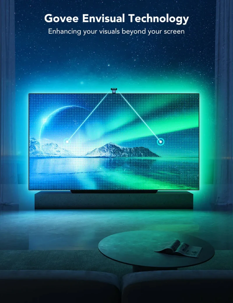 Banda LED pentru TV Govee Envisual TV Backlight T2 with Dual Cameras (75”-85”) 7