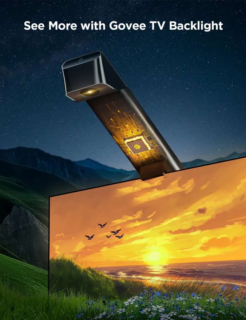Banda LED pentru TV GOVEE RGBIC TV Backlight 3 Lite (40”-50”) 2