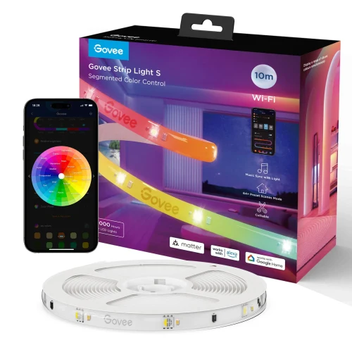 Banda LED GOVEE RGBIC S LED / 10m / Multicolor / Wi-Fi / Bluetooth