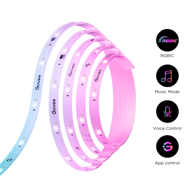 Banda LED GOVEE RGBIC S LED / 10m / Multicolor / Wi-Fi / Bluetooth 2