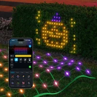 Plasa cu lumini de exterior GOVEE RGBIC Net Lights 1.2*1.2m 2