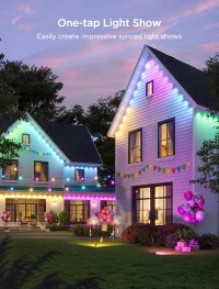 Lumini de exterior GOVEE RGBICW Permanent Outdoor Lights 2 30M, 72 Lights 8