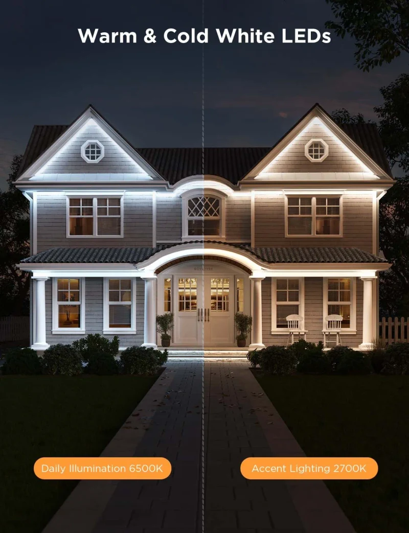 Banda LED de exterior GOVEE RGBICWW Outdoor Strip Light Pro 10M 3
