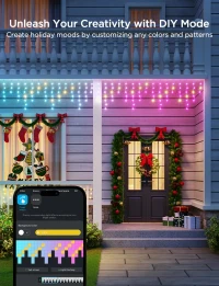 Luminite sub forma de turturi de exterior GOVEE RGBIC Icicle Ligths 10M 5