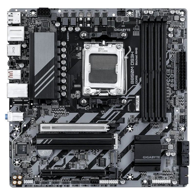 Placa de baza GIGABYTE B850M DS3H/ AM5 / B850 / DDR5 / mATX 2
