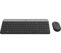 Tastatura cu mouse Wireless Logitech Combo MK470 Slim/ 2.4GHz nano USB receiver/ Graphite 2