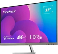31.5” Monitor VIEWSONIC VX3276-4K-MHD-2 / 4K / 4ms / Silver/Black 3