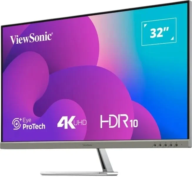31.5” Monitor VIEWSONIC VX3276-4K-MHD-2 / 4K / 4ms / Silver/Black 3