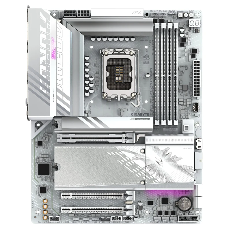 Placa de baza GIGABYTE B860 A ELITE WF7 ICE/ 1851/ Intel B860/ DDR5 / ATX 2
