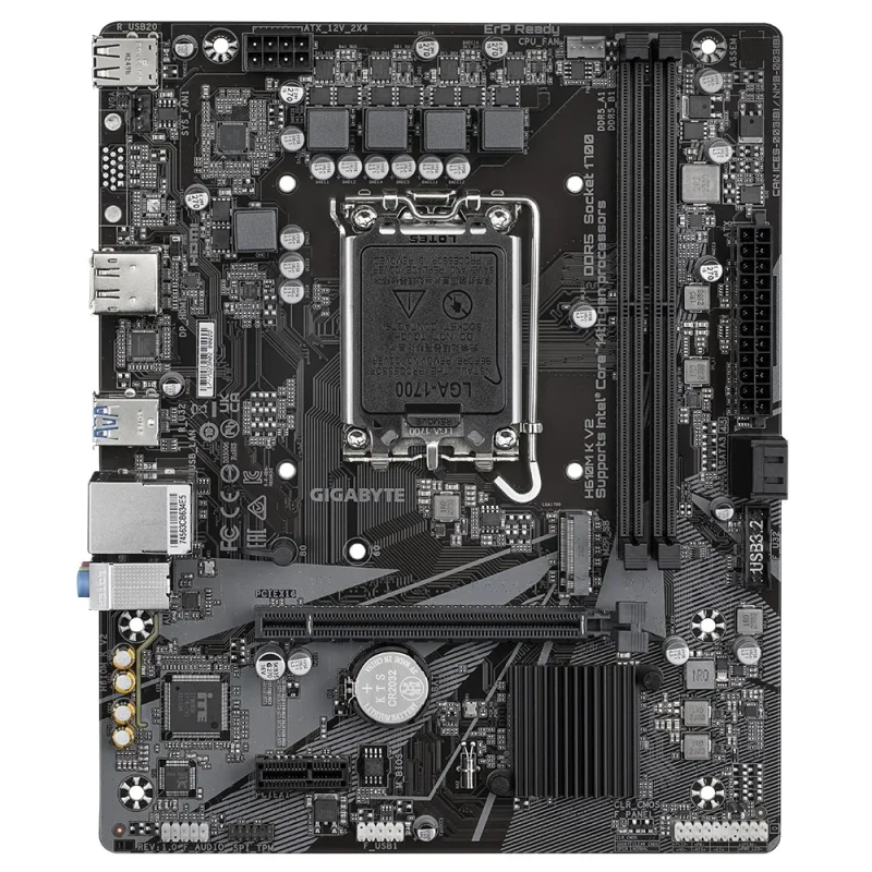 Paca de baza GIGABYTE H610M K V2/ 1700 / H610 / DDR5 / mATX 2