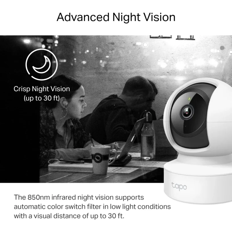 Camera de securitate IP de interior TP-LINK Tapo C212, White 3