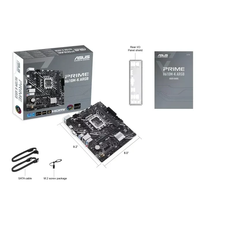 Placa de baza ASUS PRIME H610M-K ARGB/ 1700 / H610 / DDR5 / mATX 5