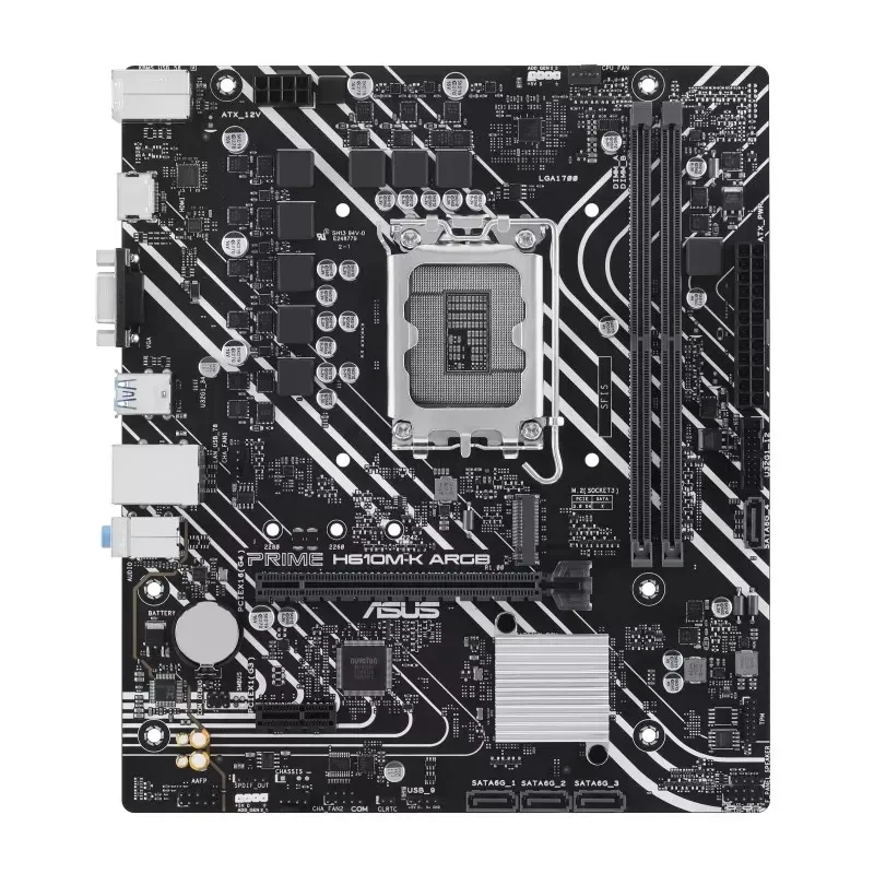 Placa de baza ASUS PRIME H610M-K ARGB/ 1700 / H610 / DDR5 / mATX 2