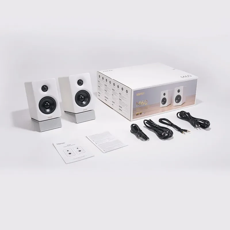 Boxe Edifier M60 White/ 66W RMS/ Bluetooth/ 3.5mm AUX/ USB-C audio inputs 5
