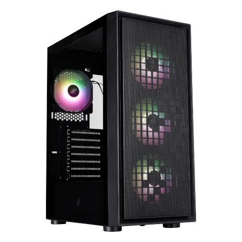 Carcasa 1STPLAYER GO6 / w/oPSU / Side-Window / 4 x FS7 / ATX / Black