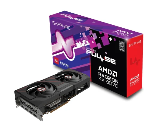 Placa video Sapphire PULSE Radeon RX 9070/ 16GB / GDDR6 / 256bit