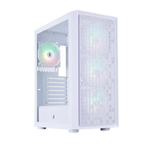 Carcasa 1STPLAYER GO6 / w/oPSU / Side-Window / 4 x FS7 / ATX / White