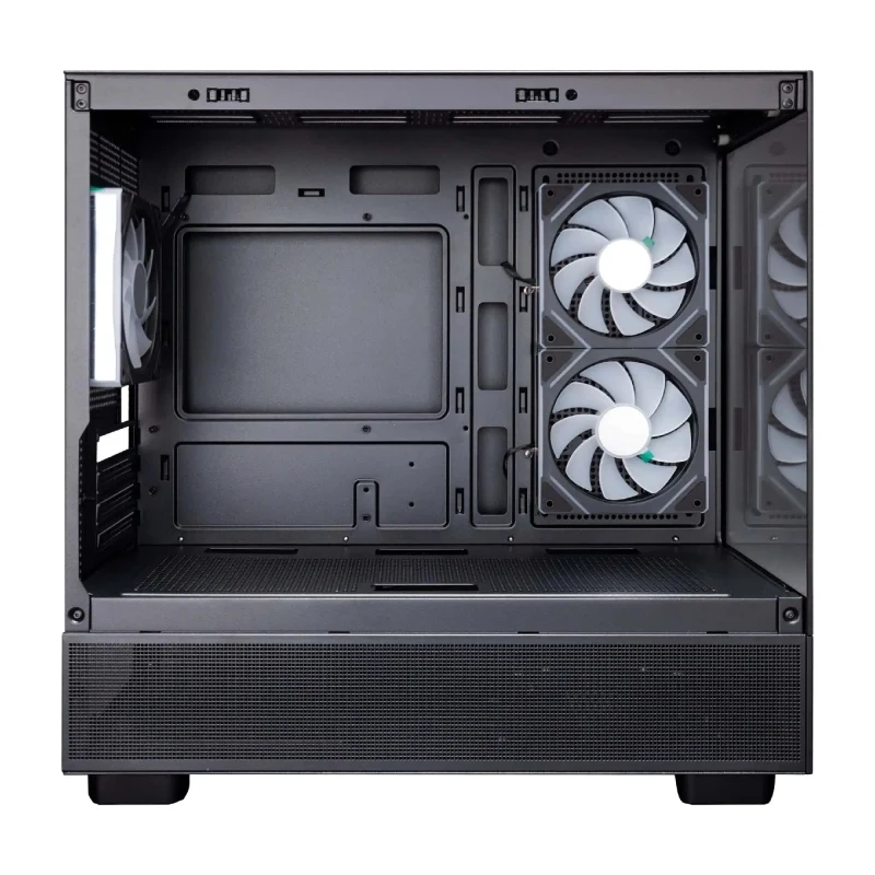 Carcasa 1STPLAYER Mi5 / no PSU / Side-Window / 3x120mm / mATX / Black 4