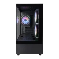 Carcasa 1STPLAYER Mi5 / no PSU / Side-Window / 3x120mm / mATX / Black 2