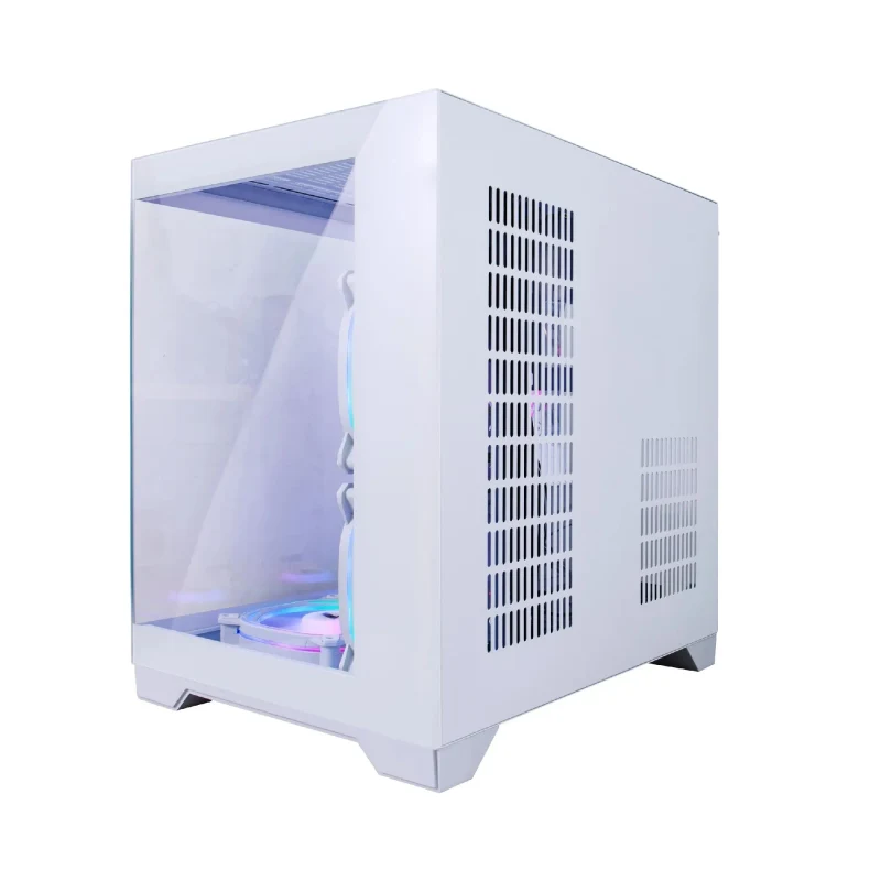 Carcasa 1STPLAYER MV5-TP / no PSU / Side-Window / 7x120mm / mATX / White 4