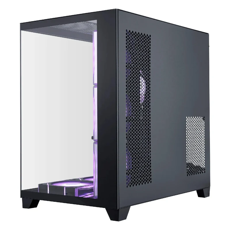 Carcasa 1STPLAYER MV8-TP / no PSU / Side-Window / 7x120mm / ATX / Black 4