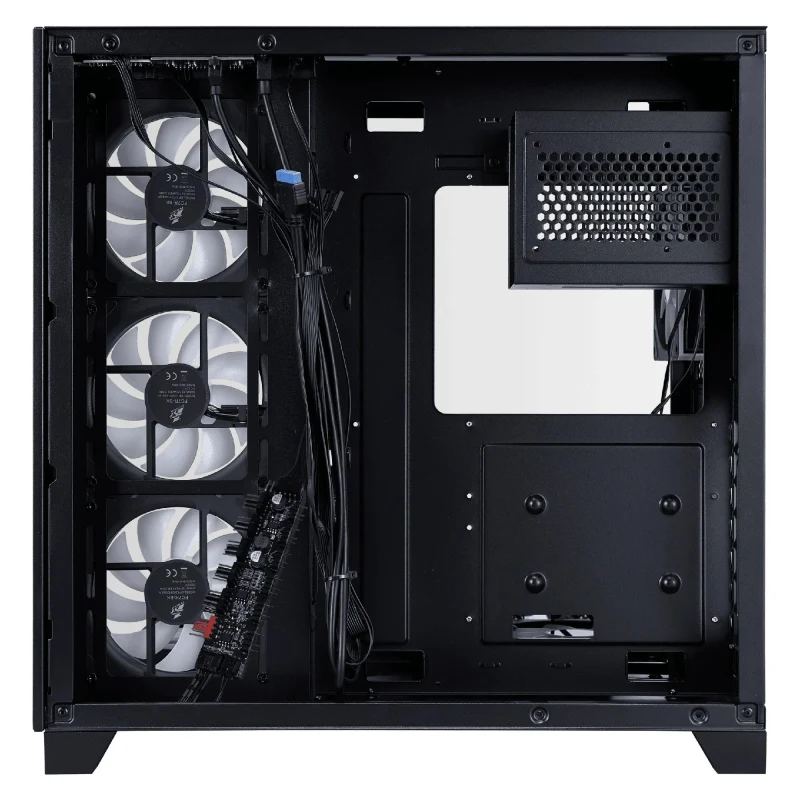 Carcasa 1STPLAYER MV8-TP / no PSU / Side-Window / 7x120mm / ATX / Black 3