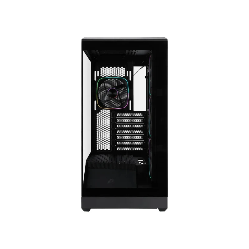 Carcasa 1STPLAYER GM7 / w/oPSU / Side-Window / 3x120mm / ATX / Black 4