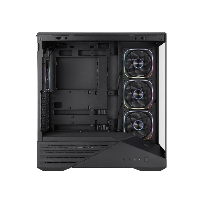 Carcasa 1STPLAYER GM7 / w/oPSU / Side-Window / 3x120mm / ATX / Black 3