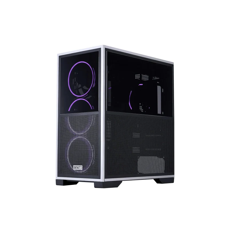 Carcasa 1STPLAYER IF8 / no PSU / Side-Window / 4x120mm / ATX / Black 3