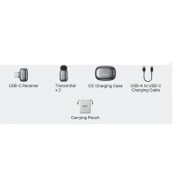 Portable Recording Microphone Boya Mini 2-02, Wireless, Silver 4