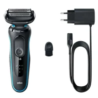 Men's Electric Shaver Braun 51-M1000s, Black | Blue