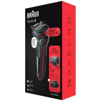 Men's Electric Shaver Braun Series 5, Black/Red 4